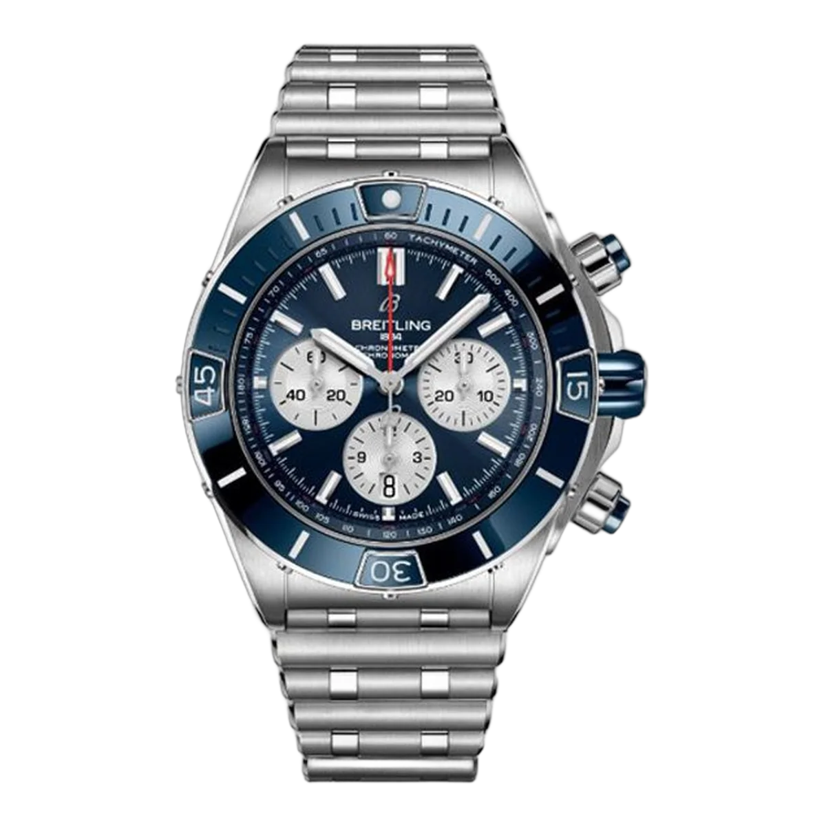 Breitling Super Chronomat Ab0136161C1A1Blue Index 44Mm Stainless Steel Men's Watch