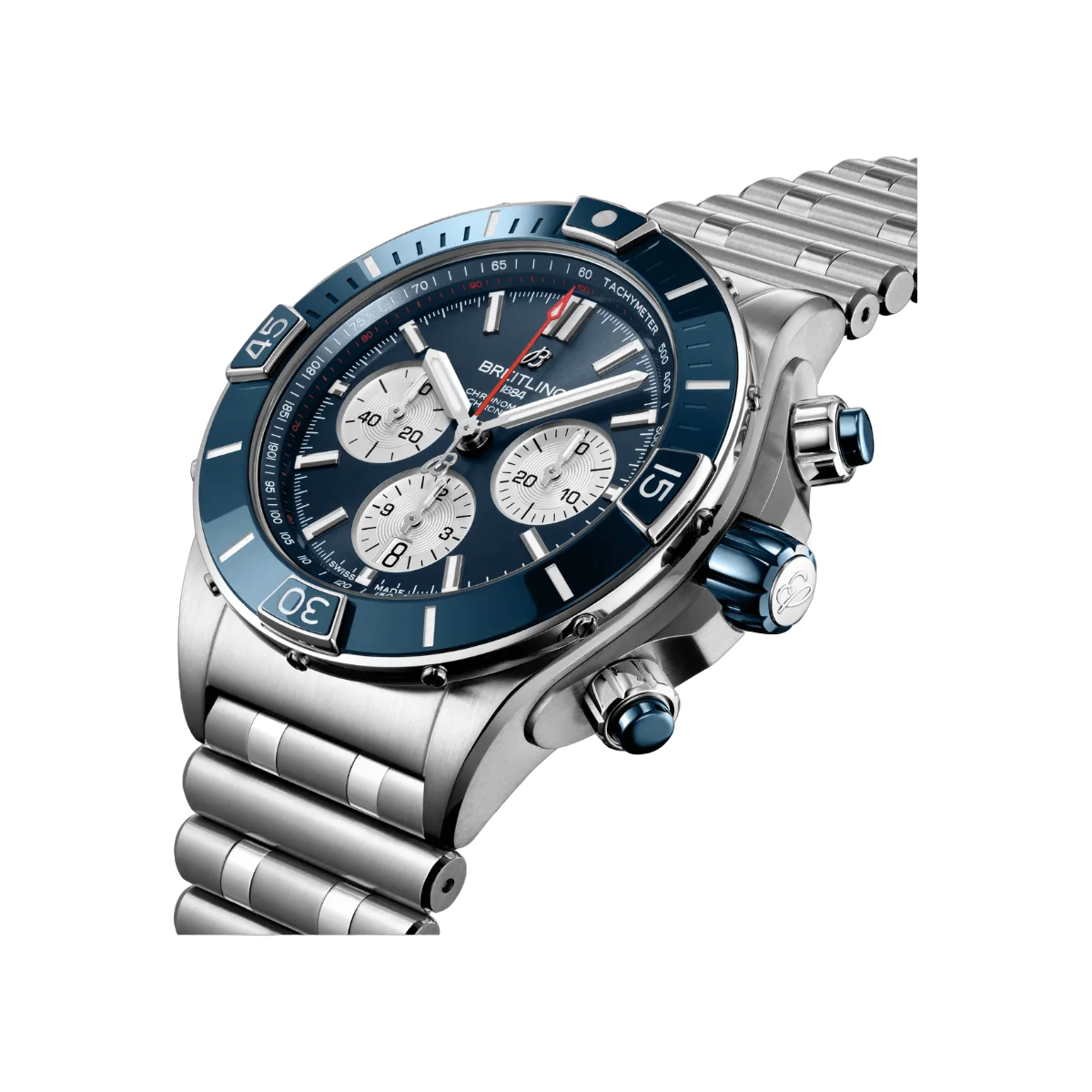 Breitling Super Chronomat B01 AB0136161C1A1 44mm Blue Dial Mens Watch – additional product photo 4
