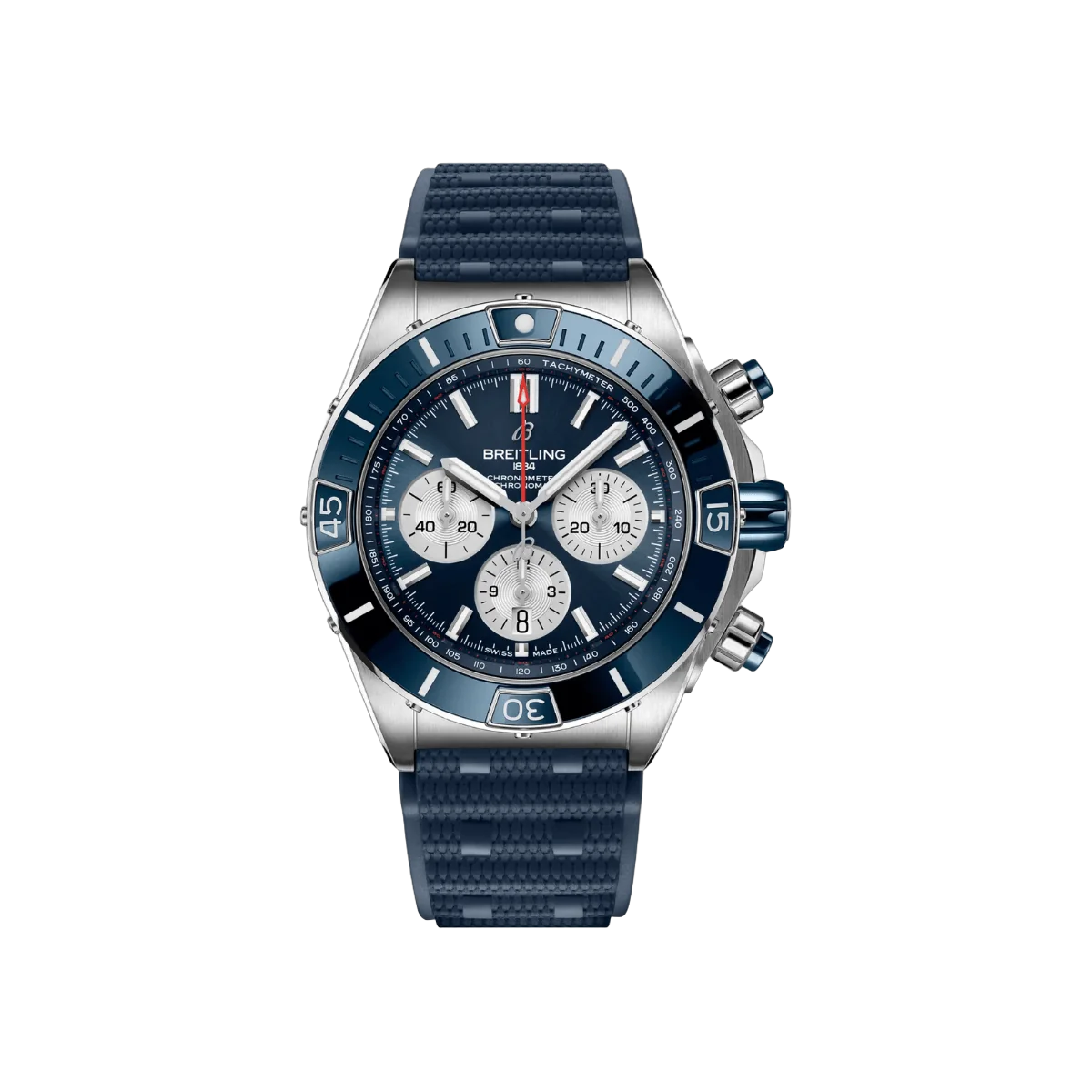Breitling Super Chronomat B01 AB0136161C1S1 44mm Blue Dial Mens Watch