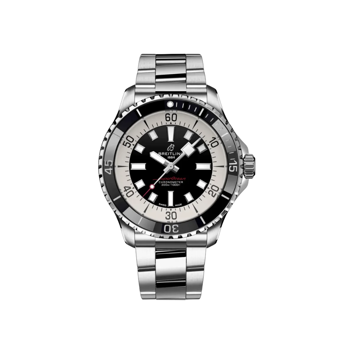 Breitling Superocean Automatic A17376211B1A1 44mm Black Dial Mens Watch