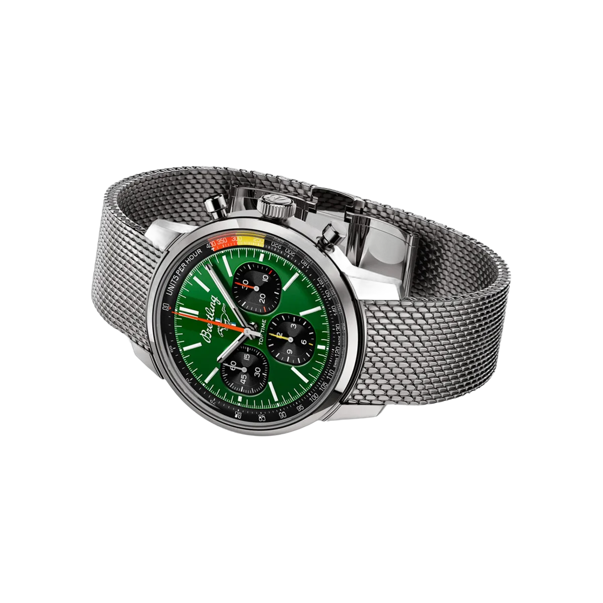 Breitling Top Time B01 Ford Mustang AB01762A1L1A1 Stainless Steel 41mm Green Dial Men's Watch – additional product photo 3
