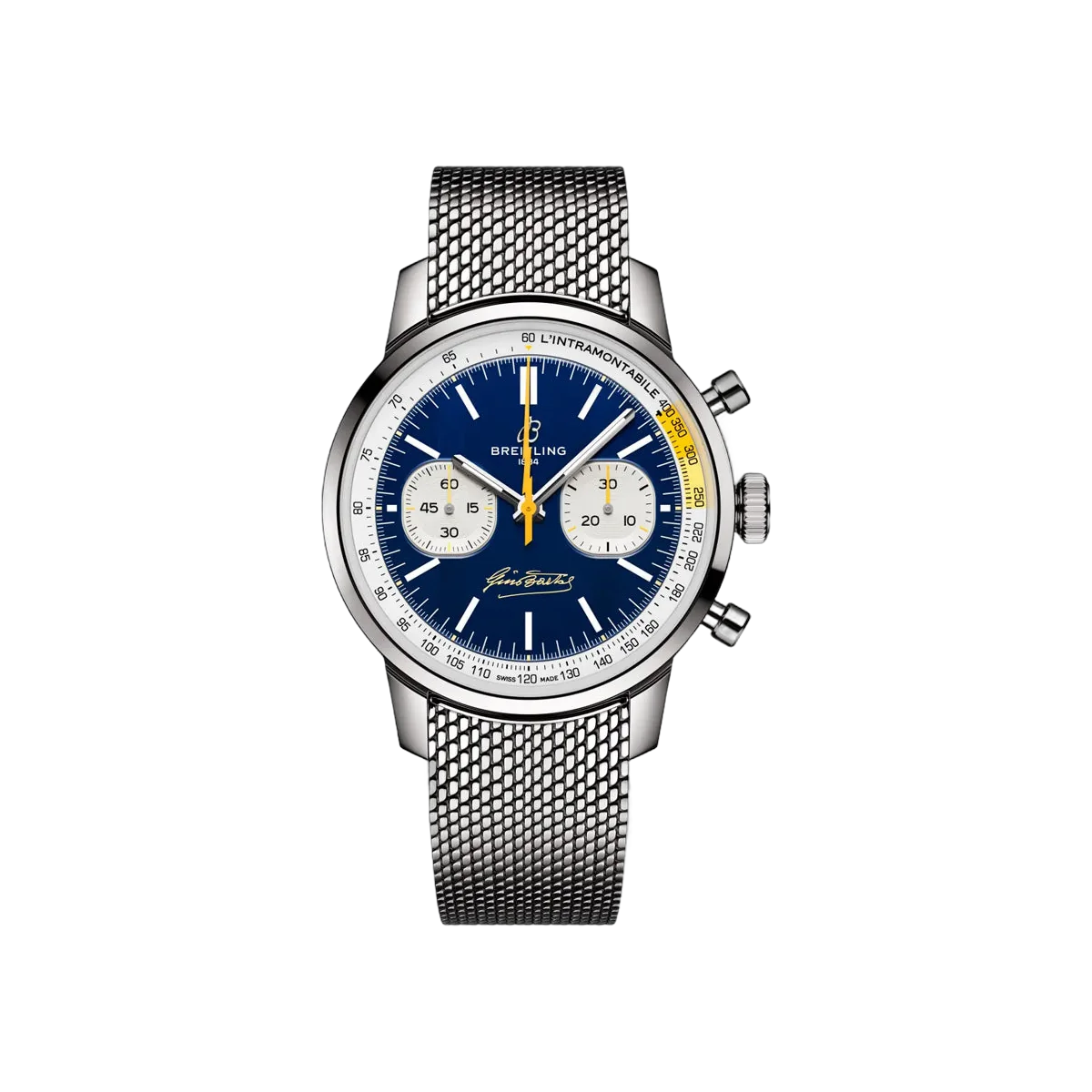 Breitling Top Time B01 Gino Bartali AB01767A1C1A1 Stainless Steel 41mm Blue Dial Men's Watch