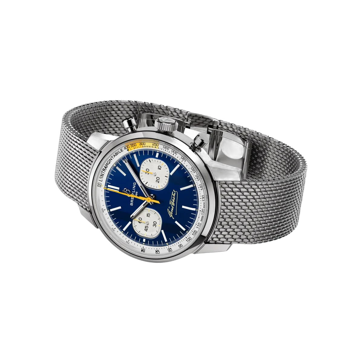 Breitling Top Time B01 Gino Bartali AB01767A1C1A1 Stainless Steel 41mm Blue Dial Men's Watch – additional product photo 3