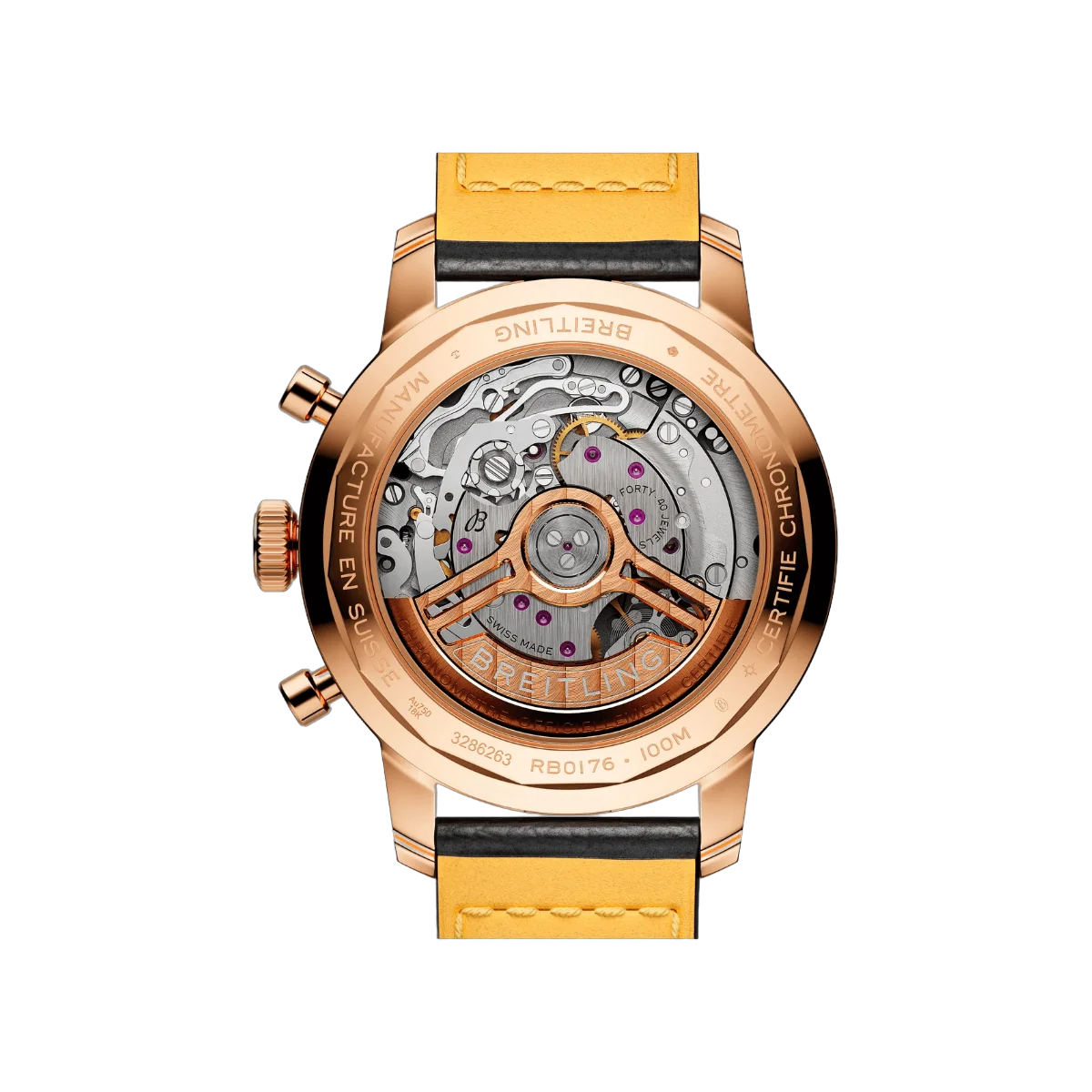 Breitling Top Time B01 RB01761A1Q1X1 18k red gold 41mm Brown Dial Mens Watch – additional product photo 2