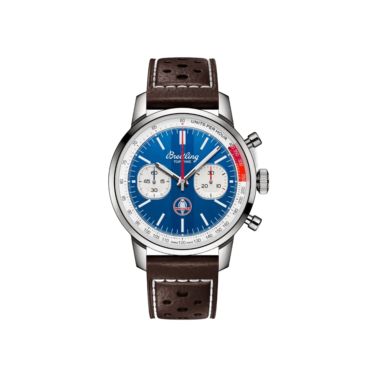 Breitling Top Time B01 Shelby Cobra AB01763A1C1X1 41mm Blue Dial Mens Watch