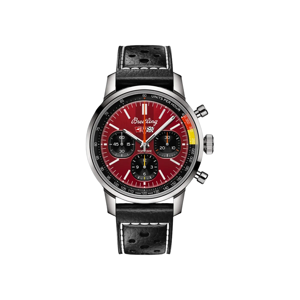 Breitling Top Time Chevrolet Corvette AB01761A1K1X1 Stainless Steel 41mm Red Dial Men's Watch