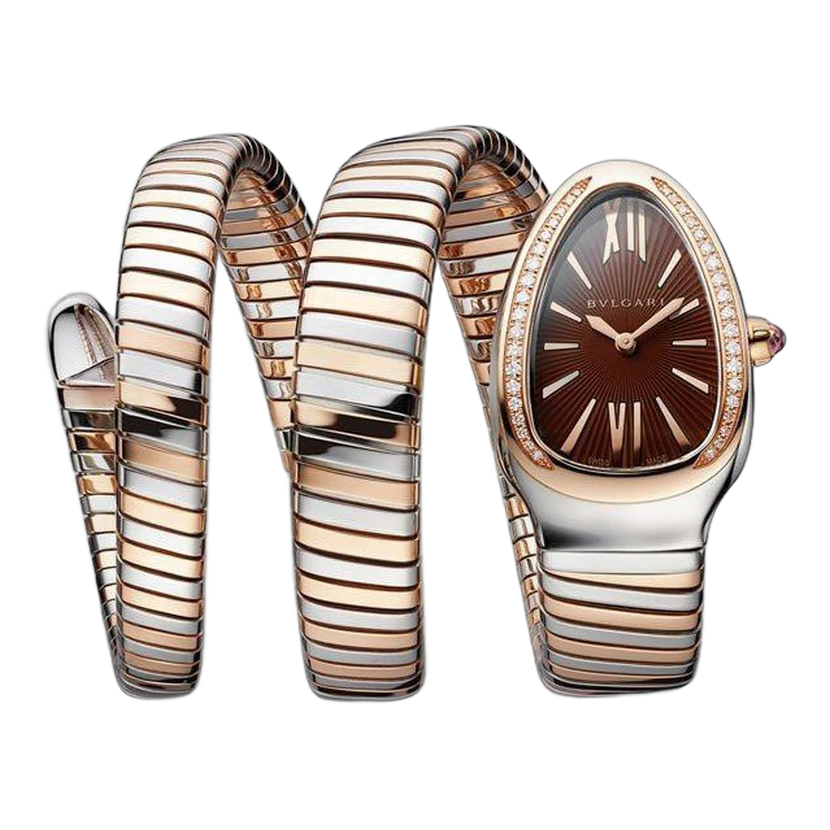 Bvlgari Serpenti Tubogas 18Kt Rose Gold/Stainless Steel Ladies' Watch