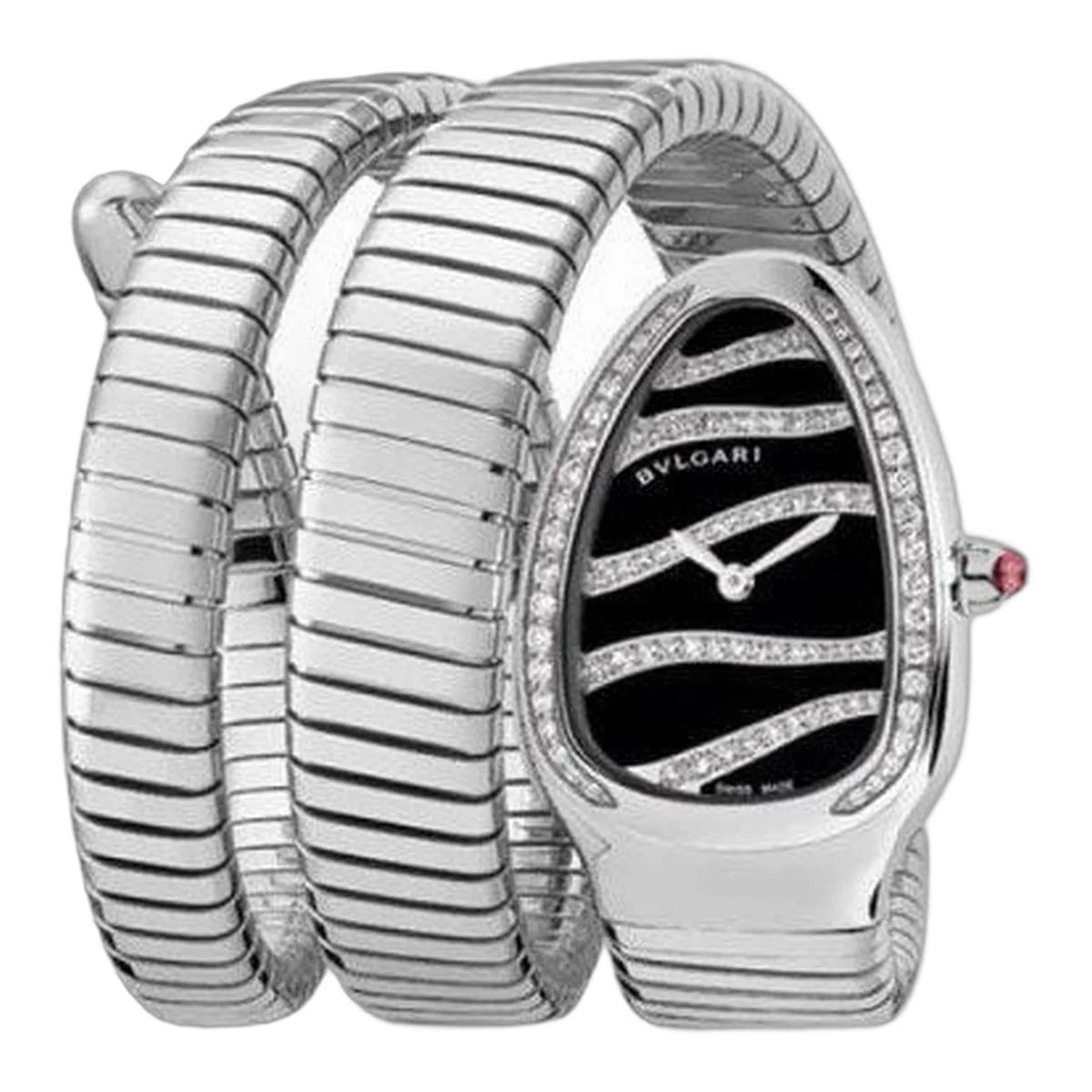 Bvlgari Serpenti Tubogas Stainless Steel 35Mm Ladies Watch Ref. 102441 Sp35Bdsds.2T