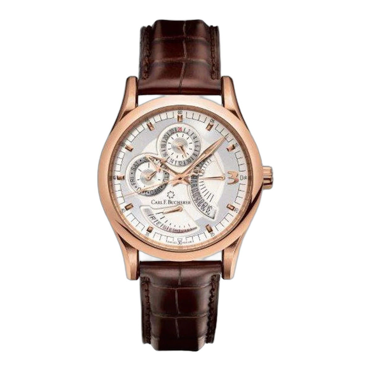 Carl F. Bucherer Manero Retrograde 40Mm 18Kt Rose Gold Men's Watch