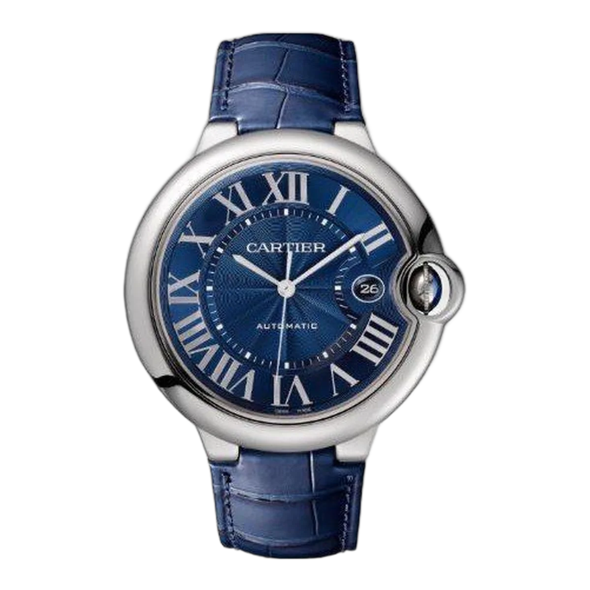 Cartier Ballon Bleu de Cartier WSBB0025 Stainless Steel 42mm Blue Dial Men's Watch