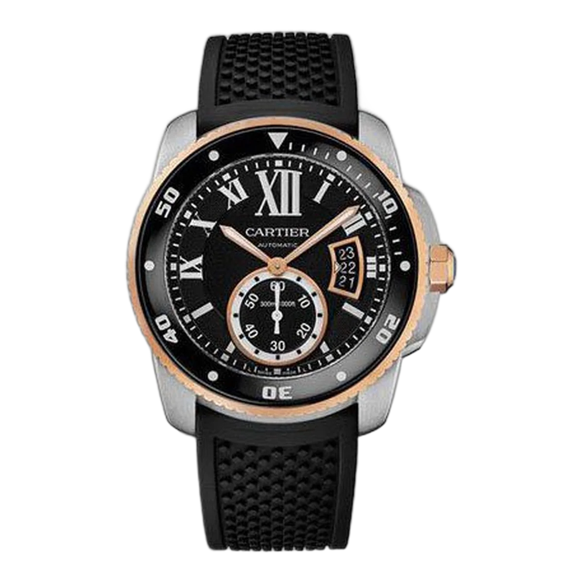 Cartier Calibre De Cartier Black Dial 42Mm Stainless Steel Men's Watch