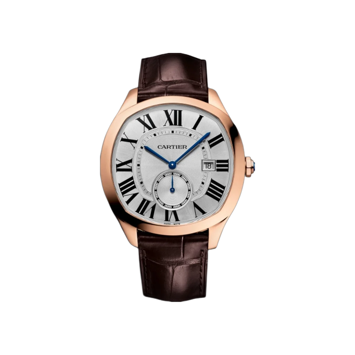 Cartier Drive De Cartier WGNM0003 18kt Rose Gold 40x41mm Silver Dial Men's Watch