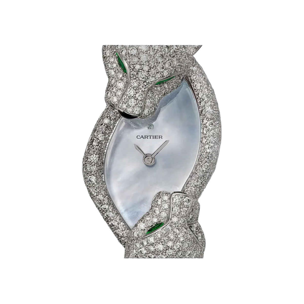 Cartier Panthère Crash HPI01477 Rhodiumized White Gold Diamonds 45mm MOP Dial Ladies Watch – additional product photo 2