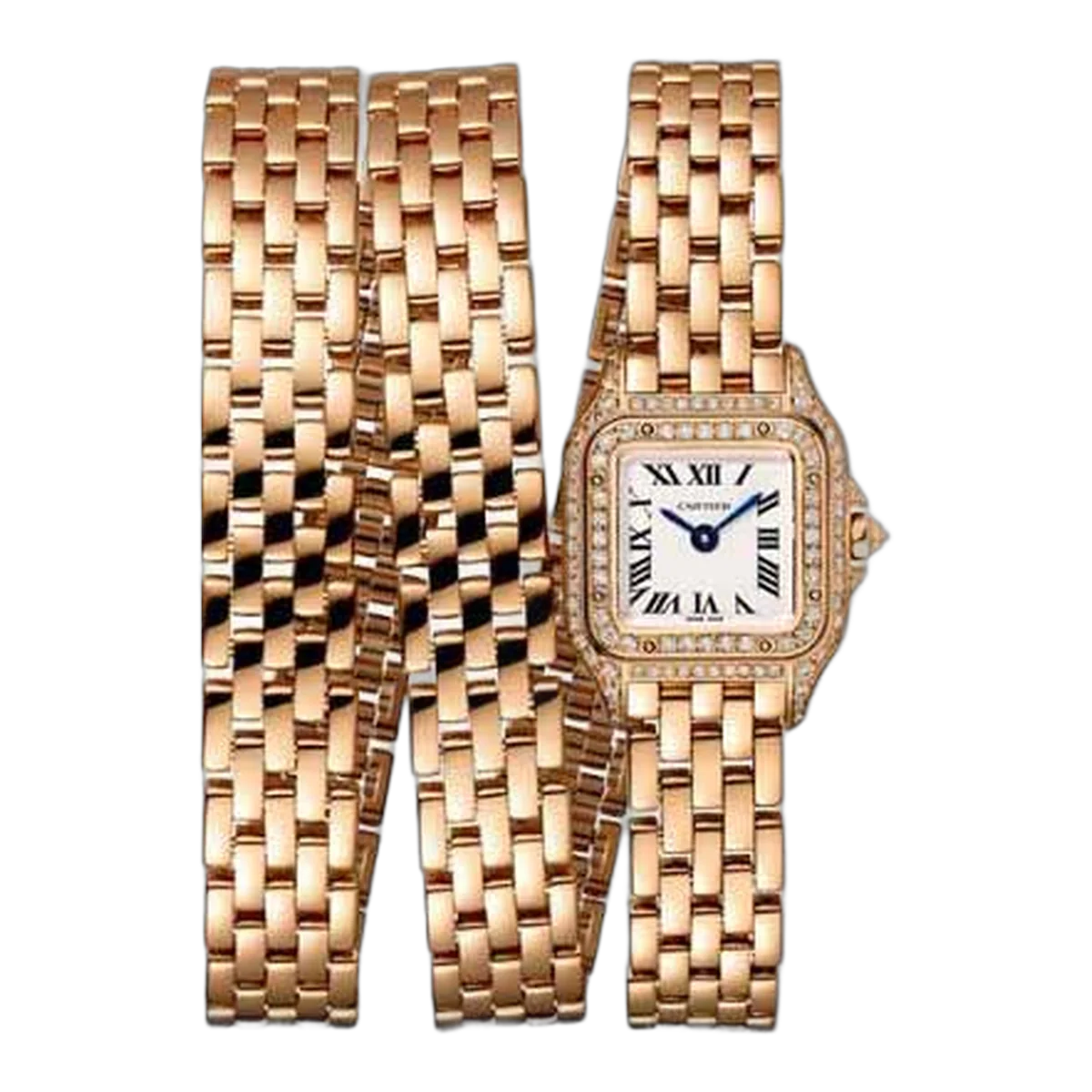 Cartier Panthere De Cartier Triple Loop 20Mm X 25Mm 18Kt Rose Gold Ladies Watch