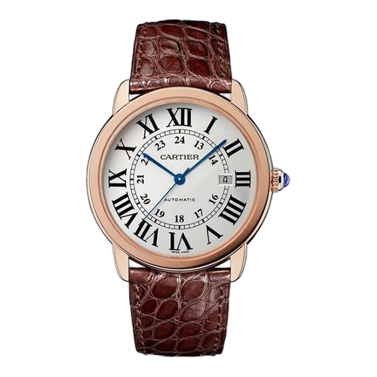 Cartier Ronde Solo De Cartier 18Kt Rose Gold 42Mm Men's Watch