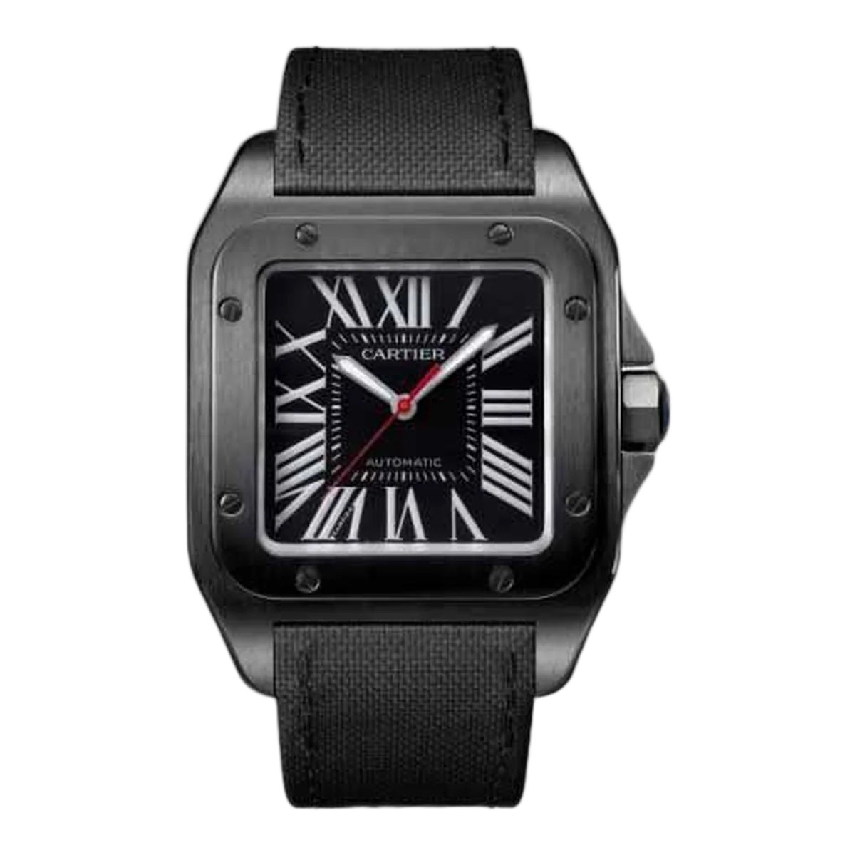 Cartier Santos 100 51.1Mm X 41.3Mm Stainless Steel &Amp; Adlc Men's Watch