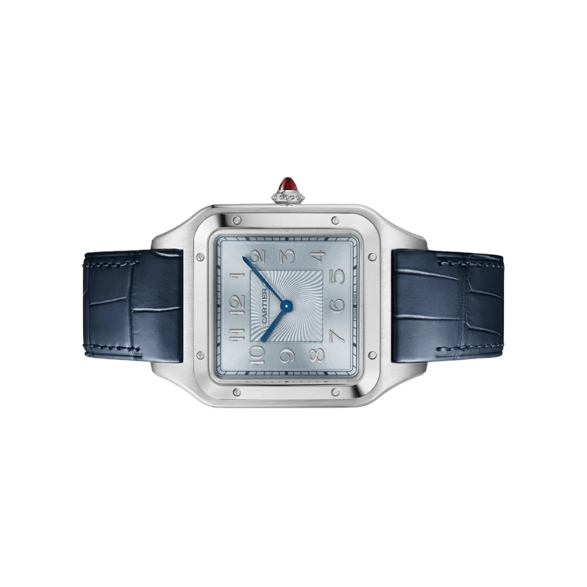 Cartier Santos Dumont CRWGSA0048 Platinum 46mm Blue Dial Mens Watch – additional product photo 3