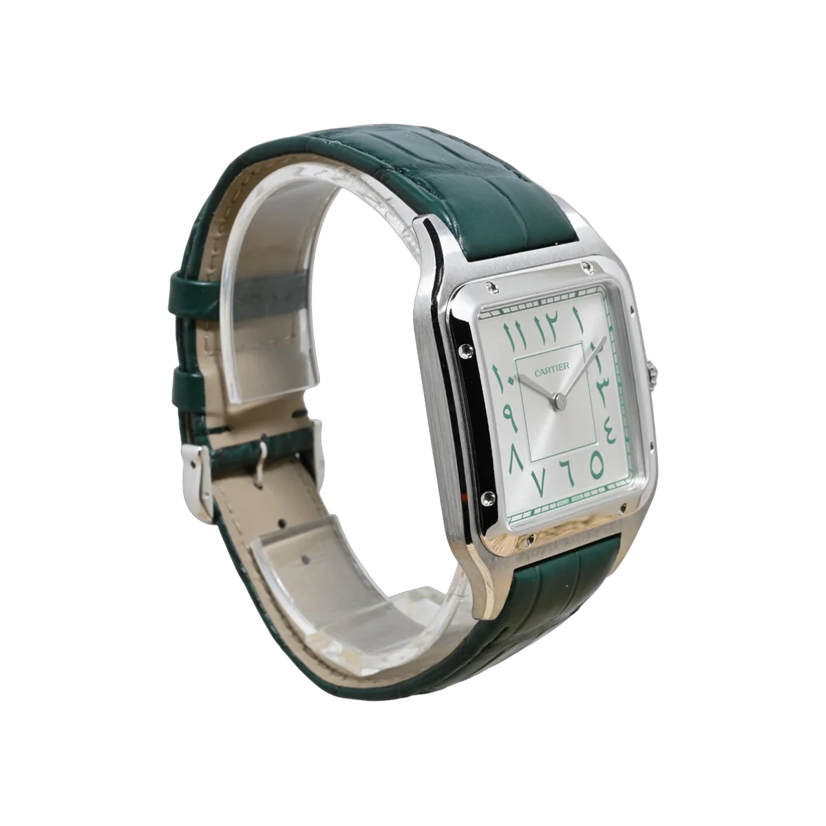 Cartier Santos Dumont XL WGSA0060 Platinum Middle East Limited Edition 46.6mm Silver Dial Men's Watch – additional product photo 3