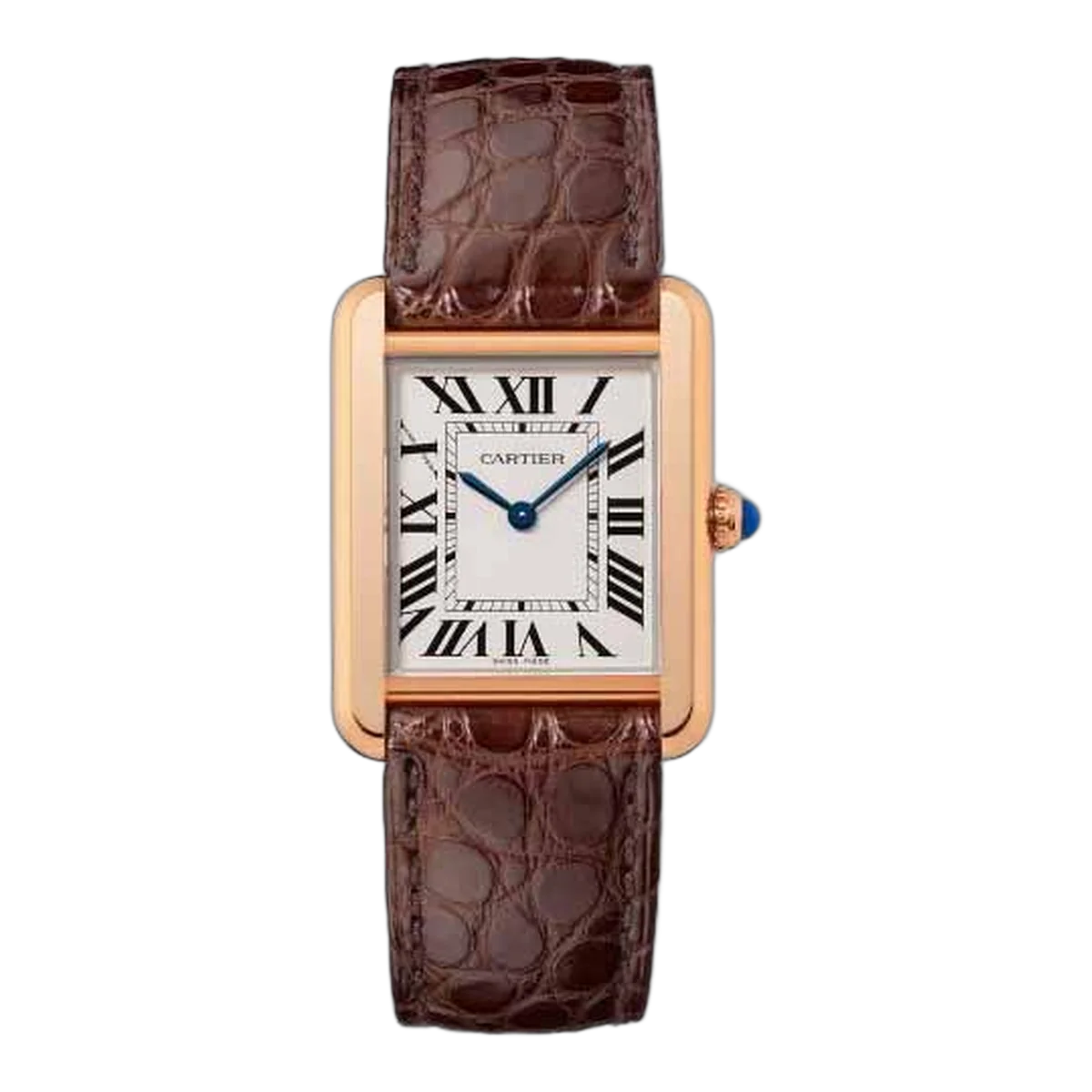Cartier Tank Solo 31Mm X 24.4Mm 18Kt Rose Gold Ladies Watch