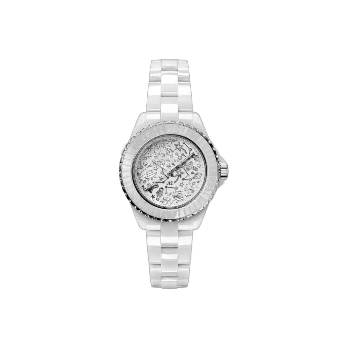Chanel J12 Cosmic H7990 Quartz White Ceramic Limited Edition 33mm