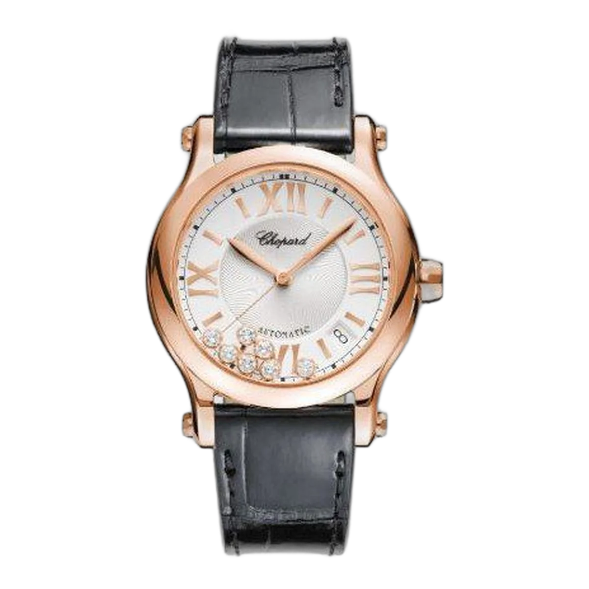 Chopard Happy Sport Medium 18Kt Rose Gold 36Mm Ladies Watch