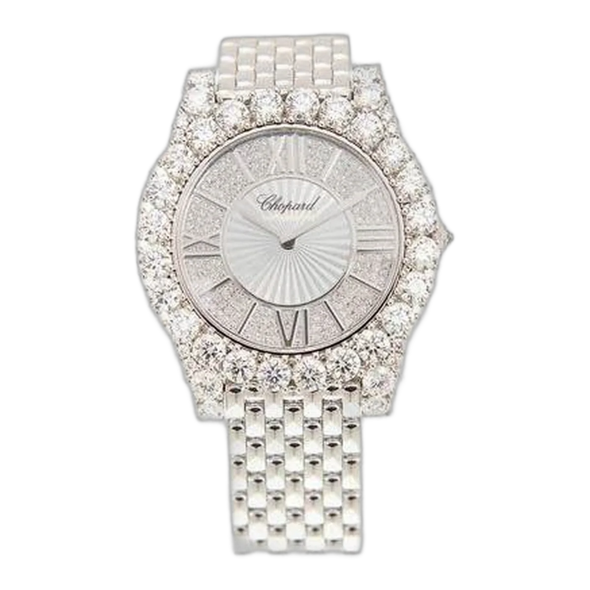 Chopard L'Heure 18Kt White Gold 40Mm Ladies Watch