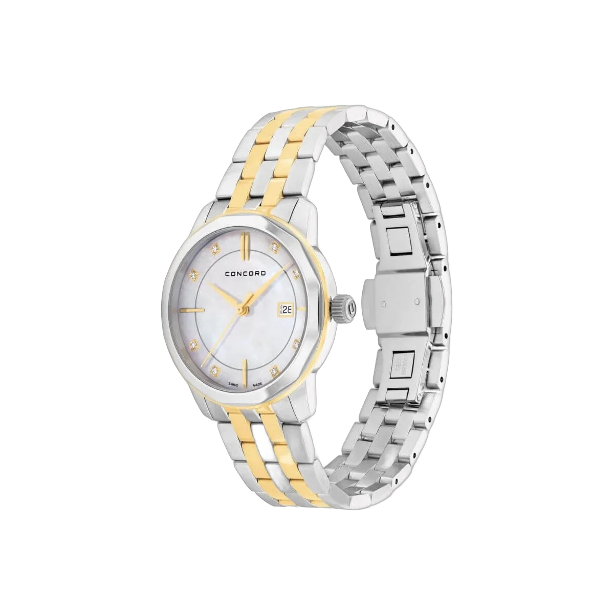 Concord Bennington 0320406 Quartz YG White MOP Diamond Dial 31mm Ladies Watch – additional product photo 2