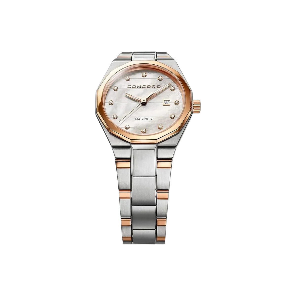 Concord Mariner 0320277 Quartz RG Steel MOP Diamond Dial 30mm Ladies Watch