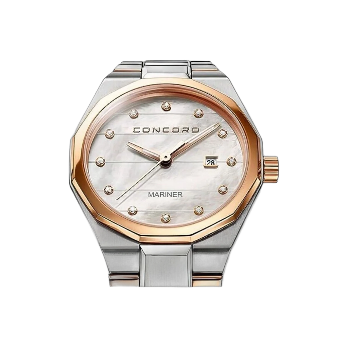 Concord Mariner 0320277 Quartz RG Steel MOP Diamond Dial 30mm Ladies Watch – additional product photo 3