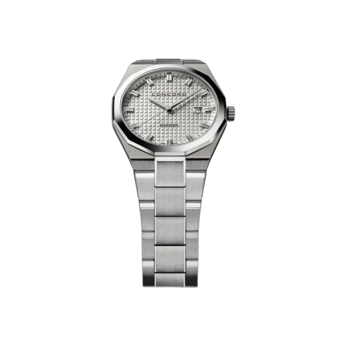 Concord Mariner 0320376 Quartz Silver Stamped Pattern Dial 41mm Men's Watch