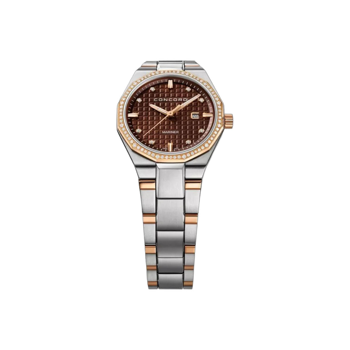 Concord Mariner 0320458 Quartz Steel Brown Diamond Dial 30MM