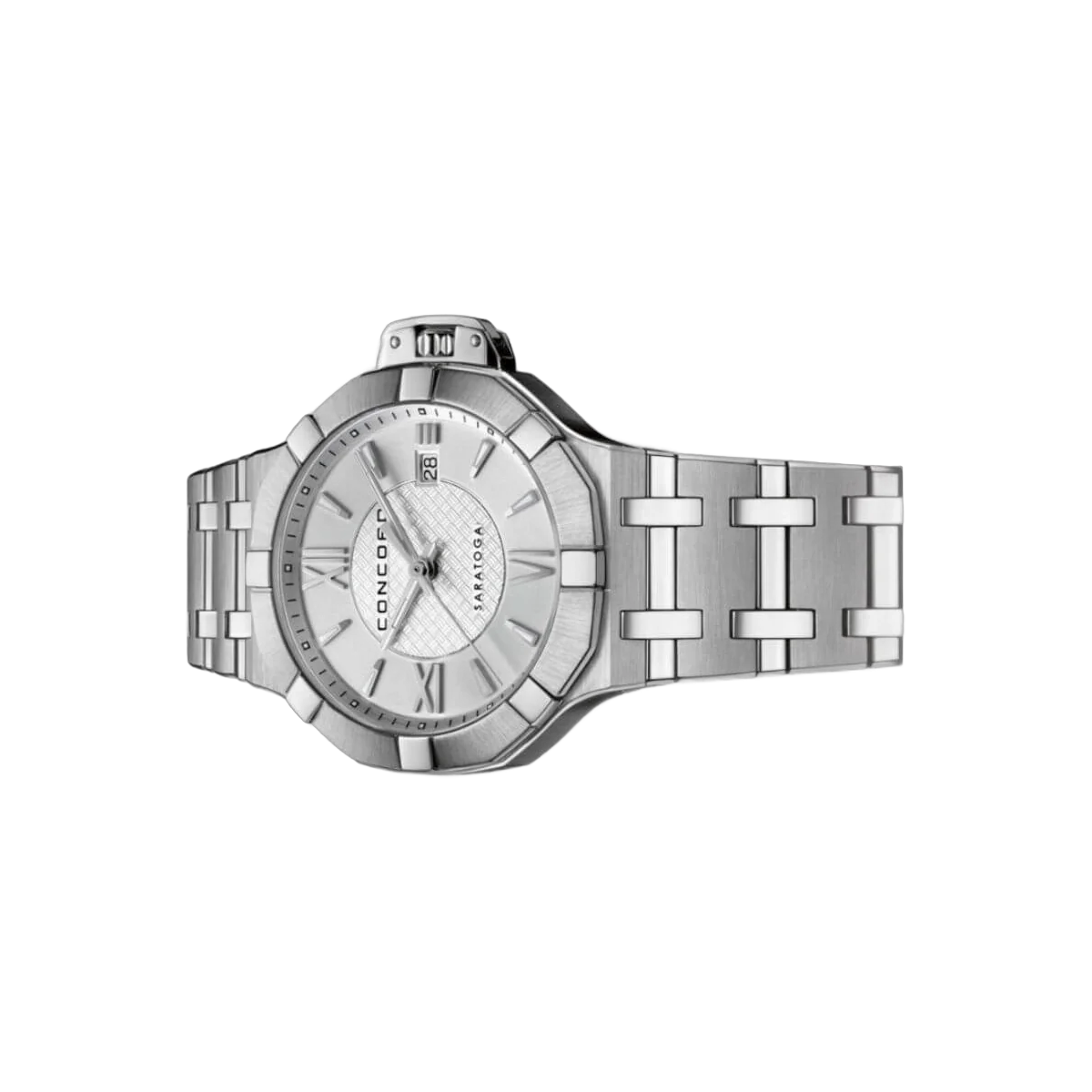 Concord Saratoga 0320428 Quartz Steel Silver Roman Dial 31mm Ladies Watch – additional product photo 2