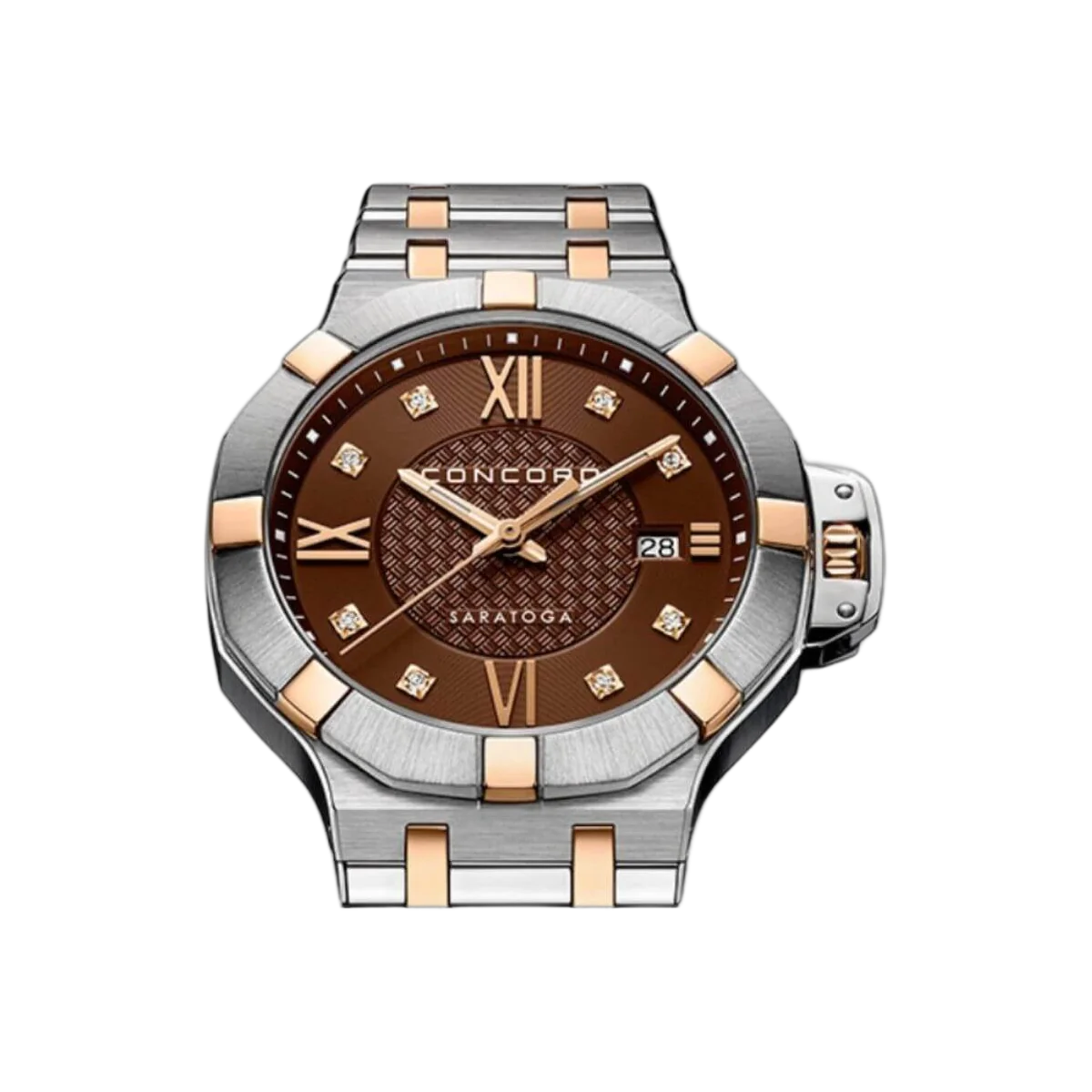 Concord Saratoga 0320466 Quartz RG Steel Brown Dial 31mm Ladies Watch – additional product photo 3