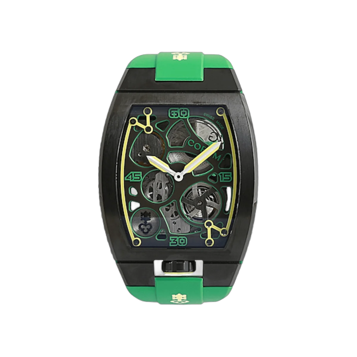 Corum Lab 01 Collection 07.0010. Z.410/04321 Titanium Black DLC Treatment 40mm Green Dial Men’s Watch