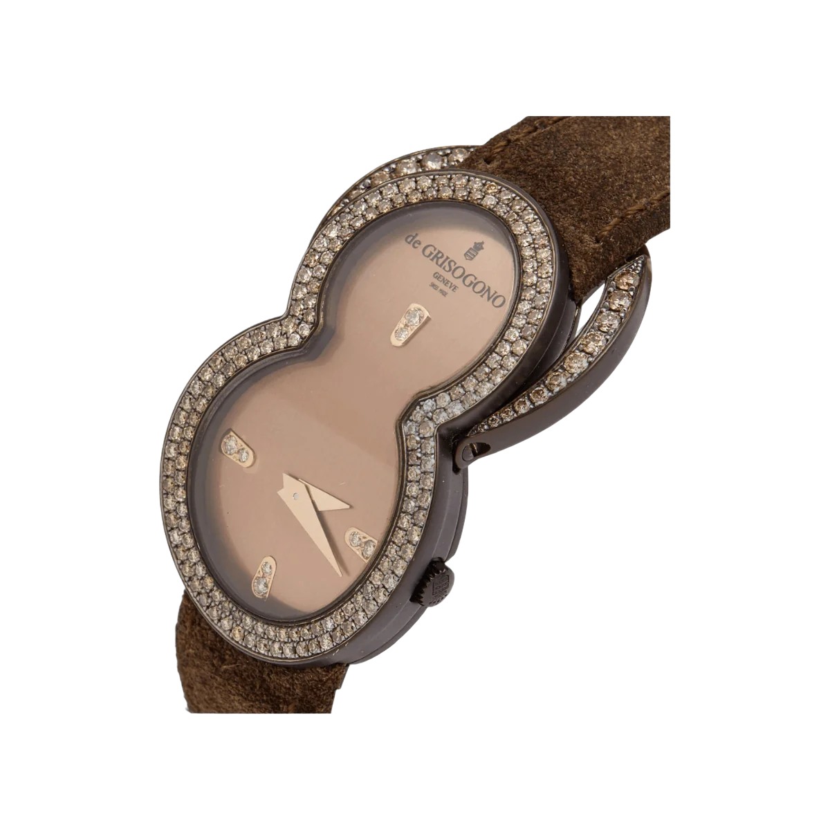 De Grisogono BE Eight S05 Brown PVD Coated 18k Rose Gold Diamond Brown Dial – additional product photo 5