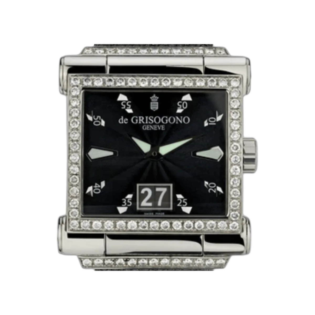 De Grisogono Instrumento Grande N01 Diamonds Fixing Black Dial – additional product photo 4