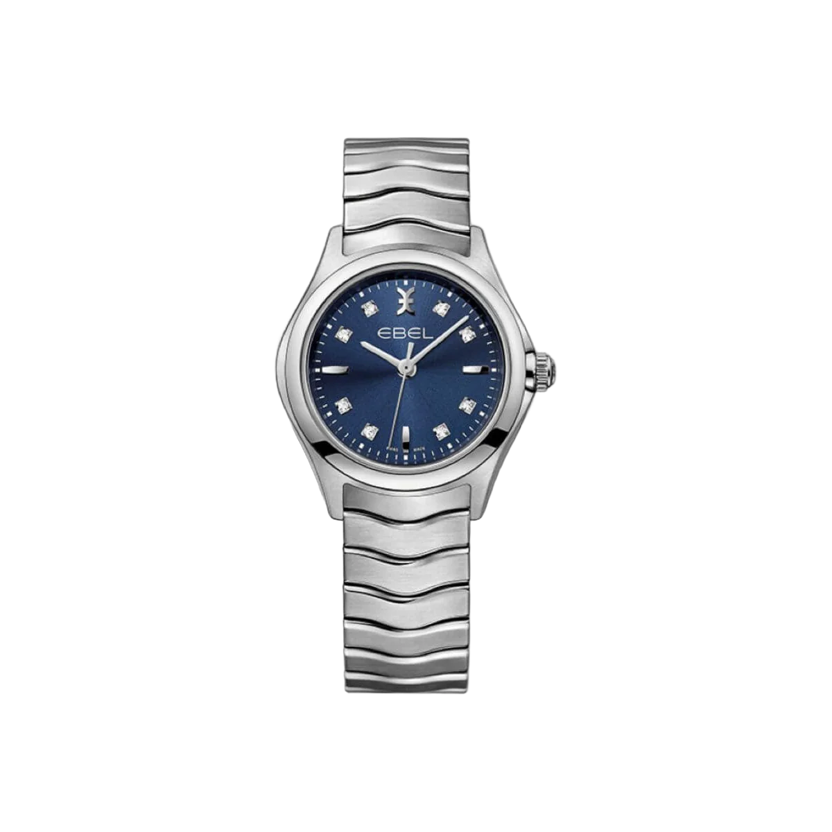 Ebel Wave 1216315 Quartz Blue Galvanic Dial Laides Watch