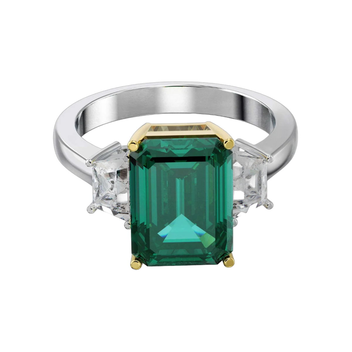 Embrace Emerald & Diamond Ring -HRD- F-G/VS-SI,737R,Total Wt - 5.26gm – additional product photo 2