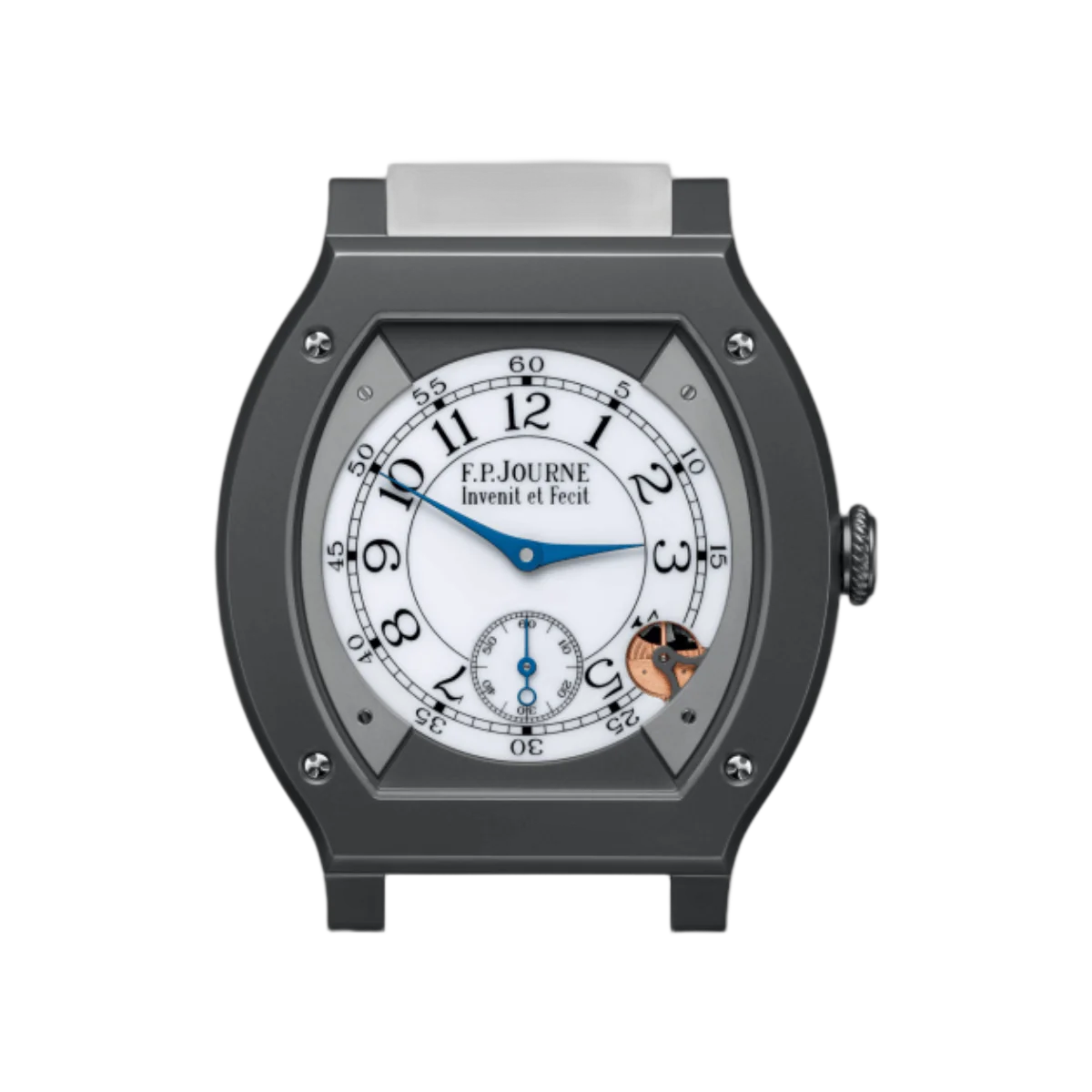 F.P.Journe Elegante Titalyt ELHT Calibre 1210 Grey In Titanium White Rubber Strap 48mm White Dial Mens Watch – additional product photo 3