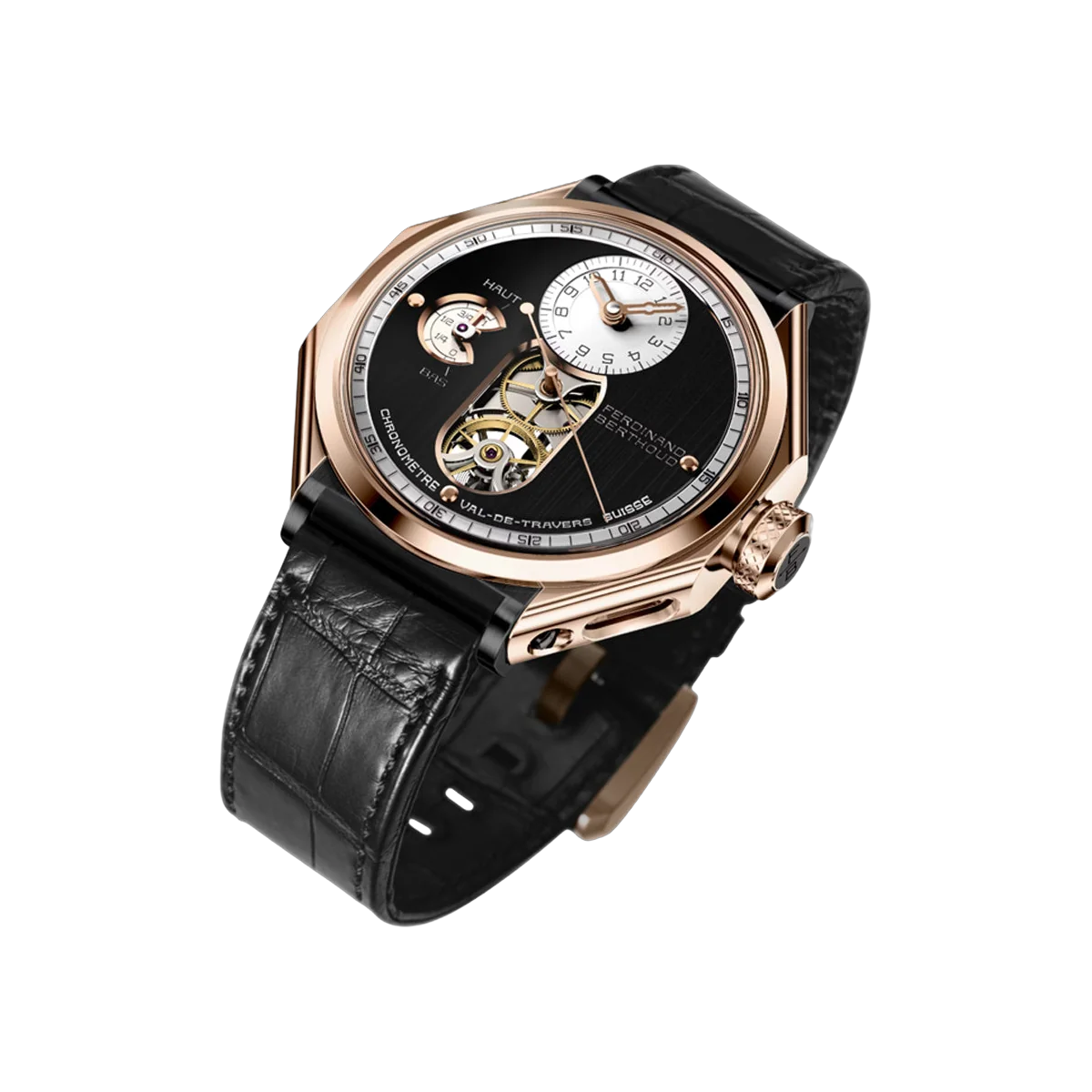 Ferdinand Berthoud Chronomètre FB 1.2 Tourbillon Rose Gold 44mm Black Dial Men's Watch – additional product photo 3