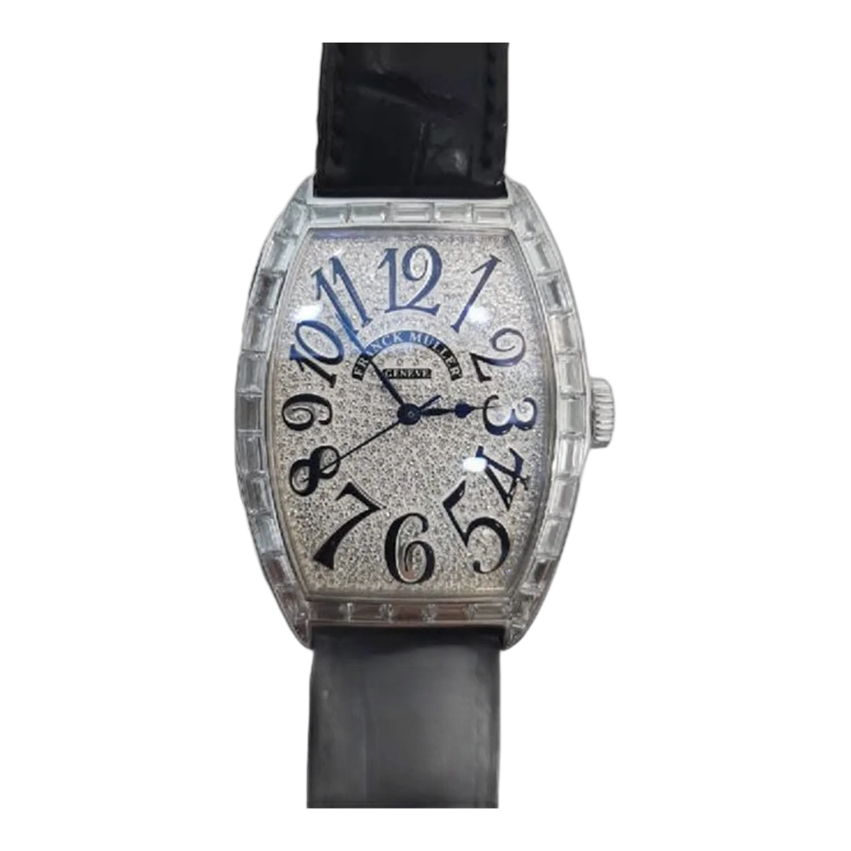Franck Muller 5850 SC BAG CD Cintrée Curvex Iron Croco Unisex Watch