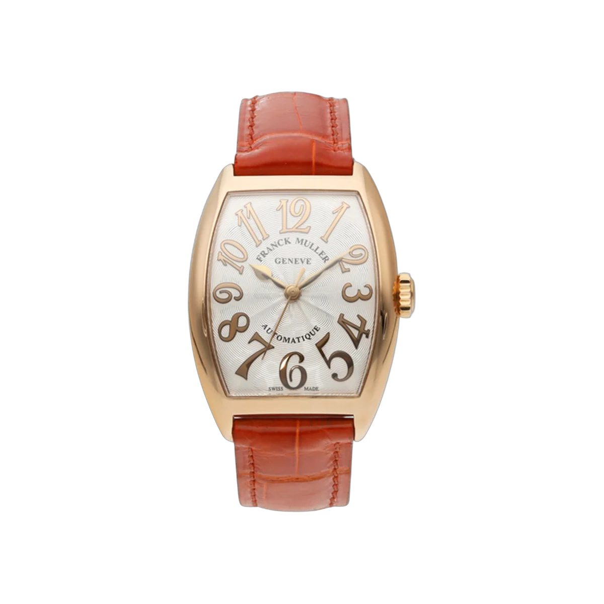 Franck Muller Cintrée Curvex 7500 SC ATFO Rose Gold 29mm White Dial Ladies Watch