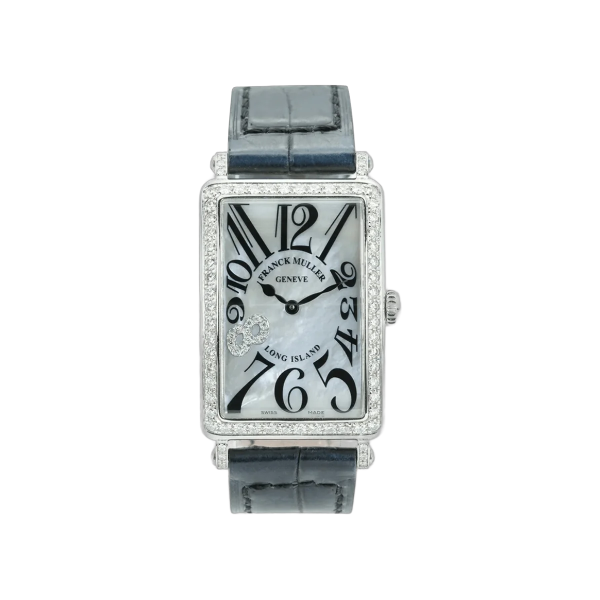 Franck Muller Long Island 952 QZ MOP D 1R CD8 Diamond Set Bezel 26mm MOP Dial Womens Watch