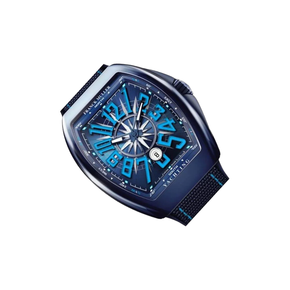 Franck Muller V 45 SC DT YACHT CR BL BL Vanguard Yachting Navy Blue – additional product photo 3