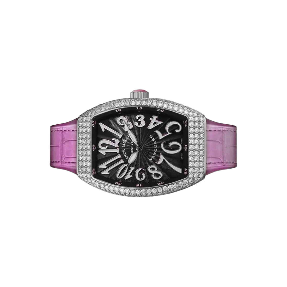Franck Muller V32 QZ AC RS Vanguard Aftermarket Diamond Set Black Dial – additional product photo 3