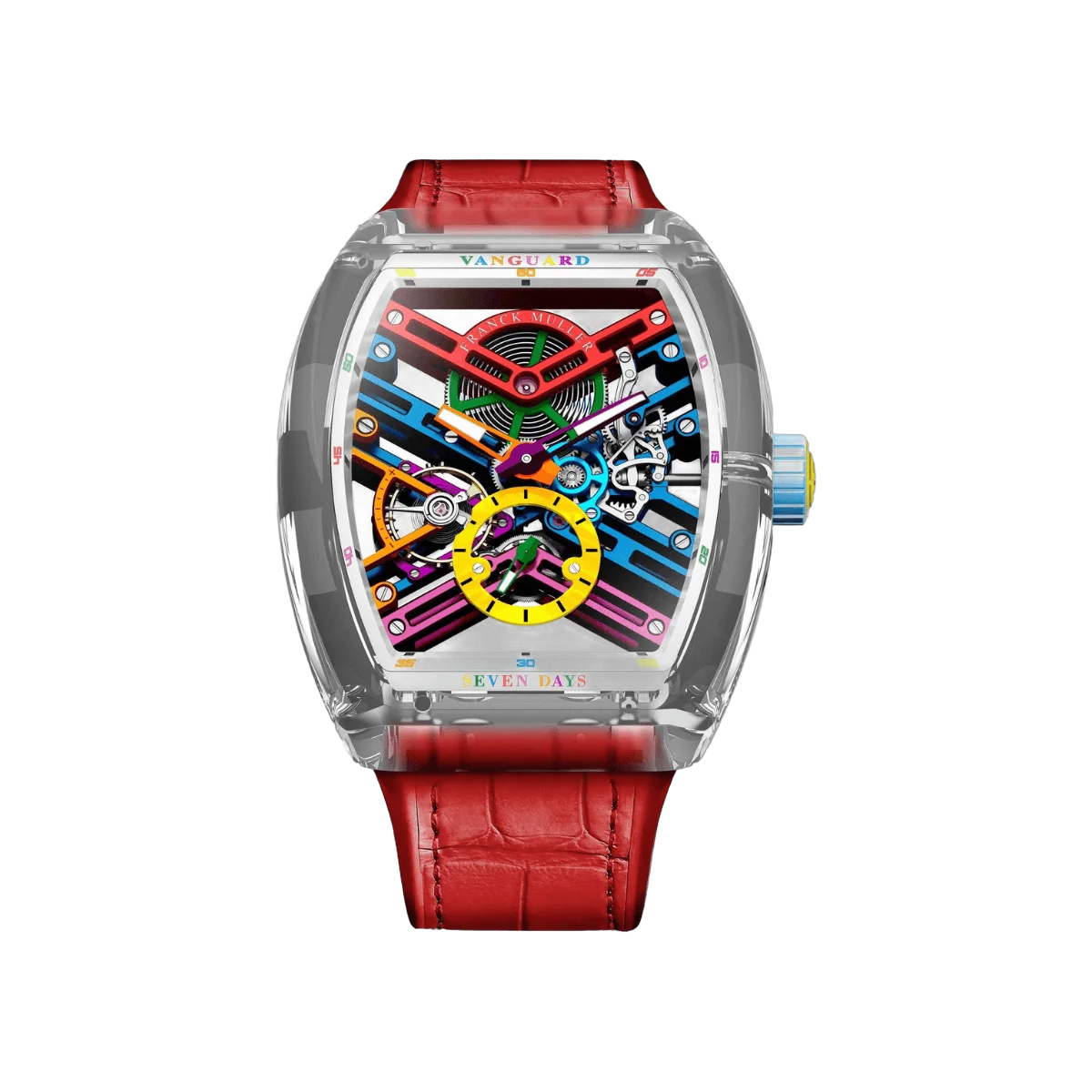 Franck Muller V45 S6 SQT DRM Vanguard Skeleton Sapphire