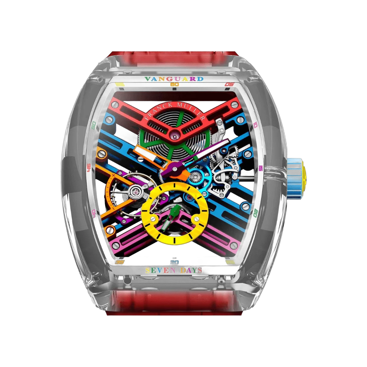 Franck Muller V45 S6 SQT DRM Vanguard Skeleton Sapphire – additional product photo 3