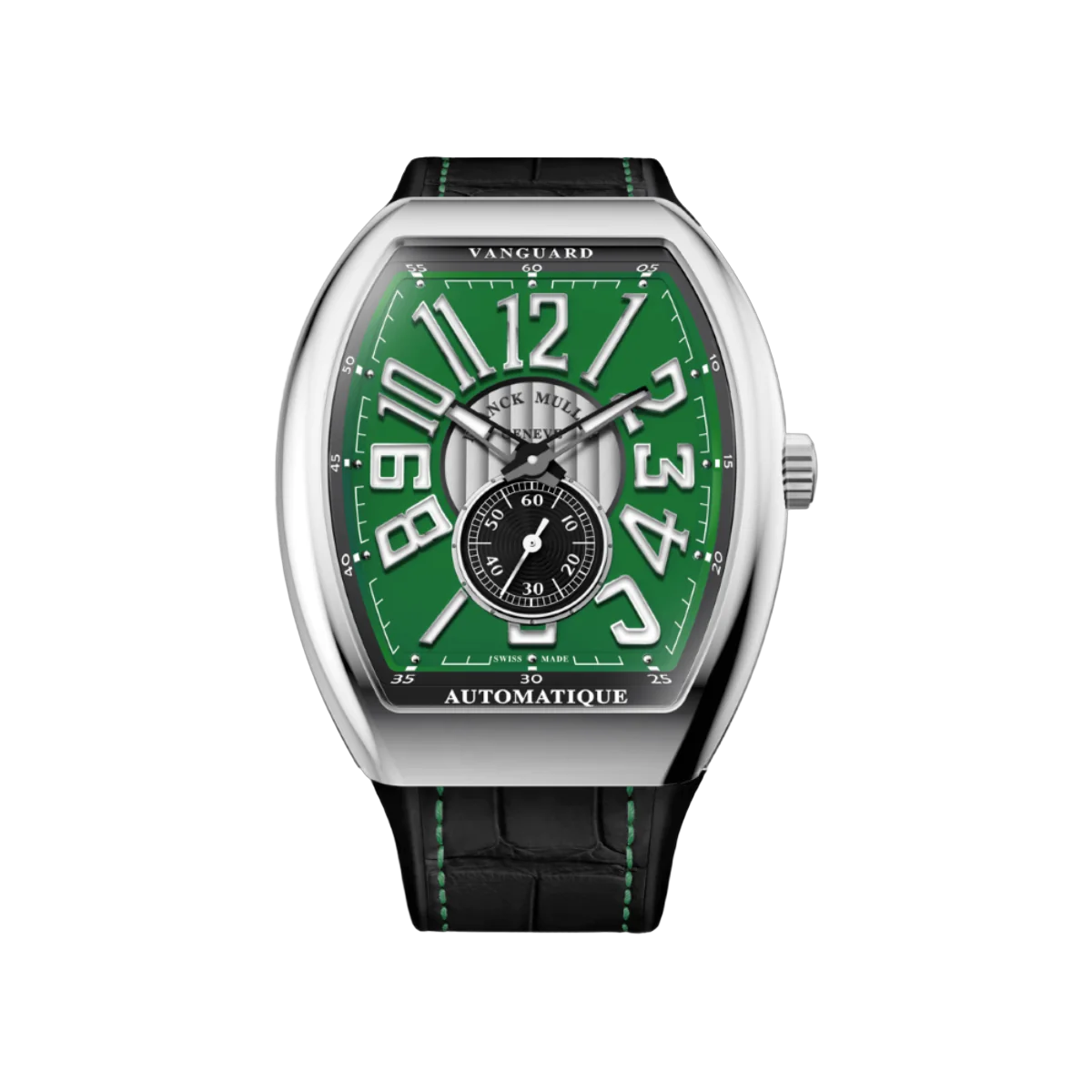 Franck Muller Vanguard Automatique Slim Vintage V 41 S S6 AT FO VIN AC VR 41mm Green Dial Mens Watch