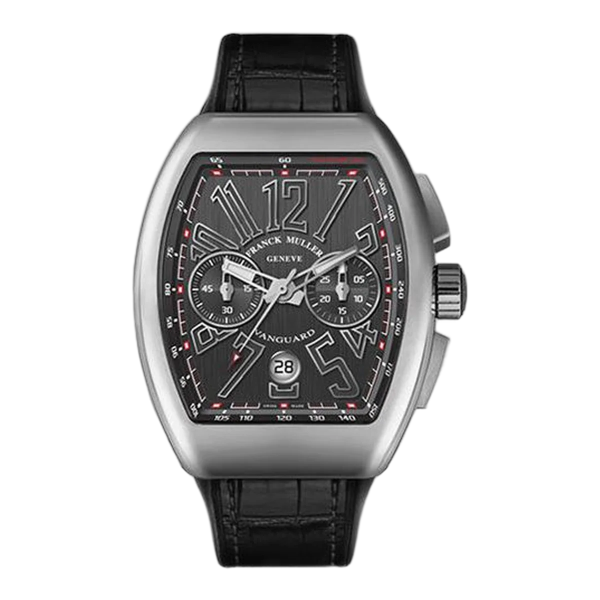 Franck Muller Vanguard Chronograph Stainless Steel Black Dial Men's Watch