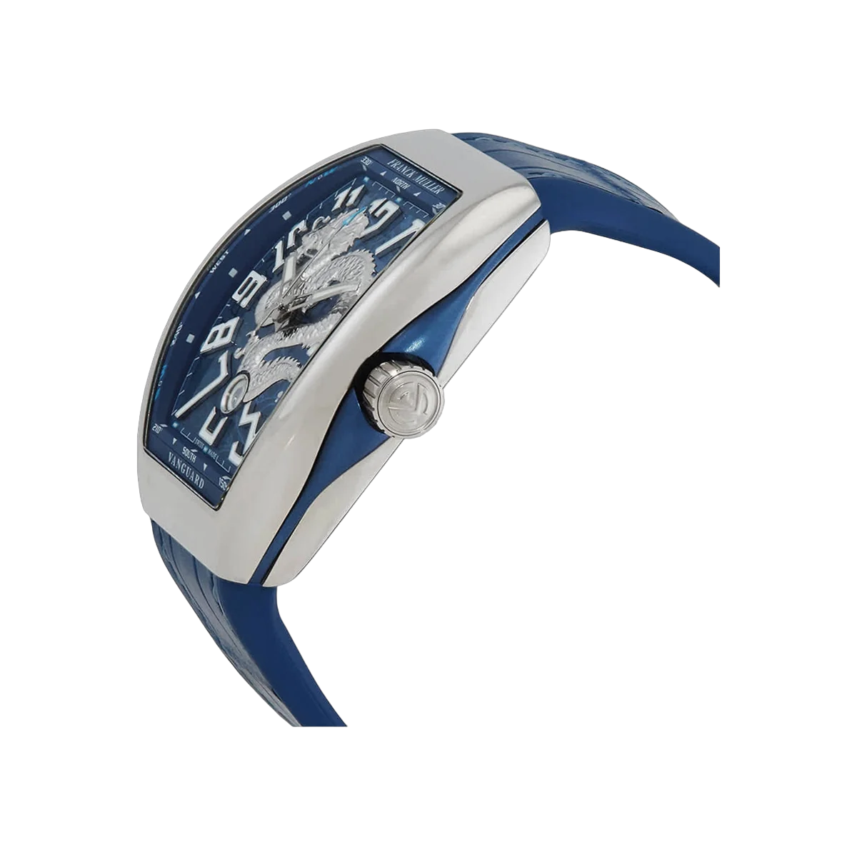 Franck Muller Vanguard Dragon King V 45 SC DT AC MR Stainless Steel 45mm Blue Dial Men's Watch – additional product photo 2